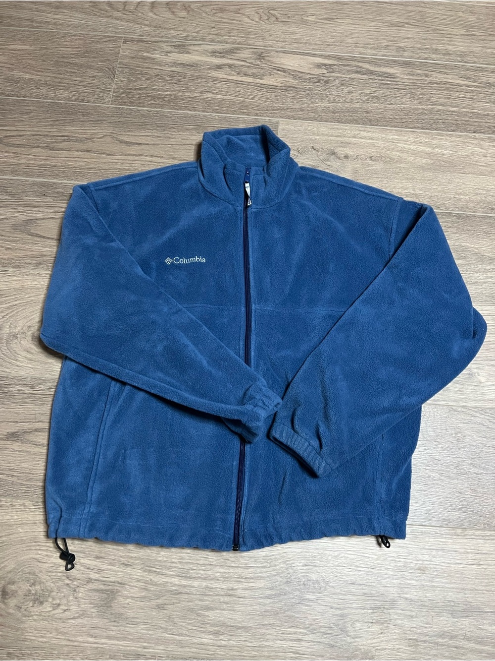 Columbia Men's Navy Blue Full-Zip Fleece Jacket